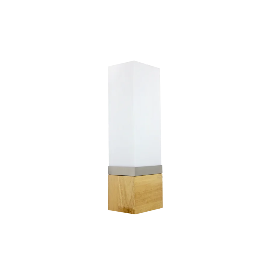 6.5"H Wall Sconce - Brushed Nickel & White Frosted Acrylic Shade - Eco LED Lightings 