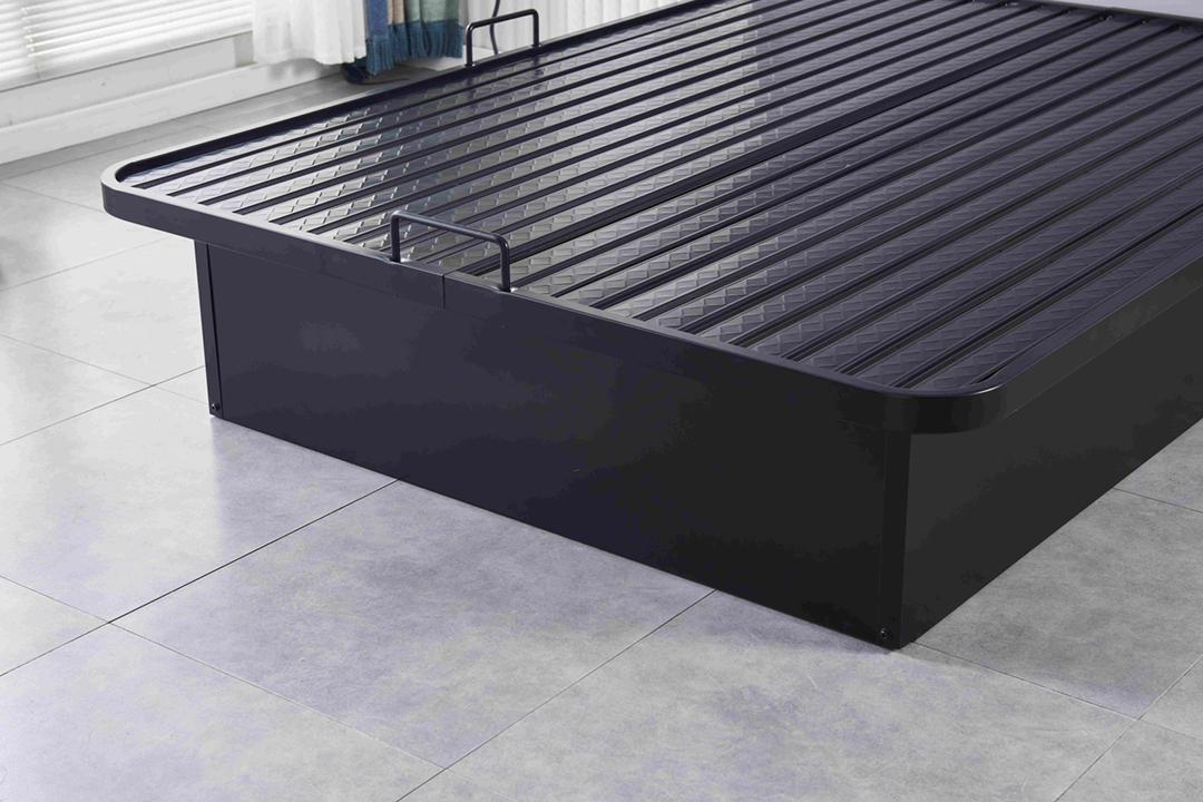 King Size Heavy-Duty Cold Roller Carbon Steel Bed Frame: Ultimate Support for Royal Sleep - Eco LED Lightings 