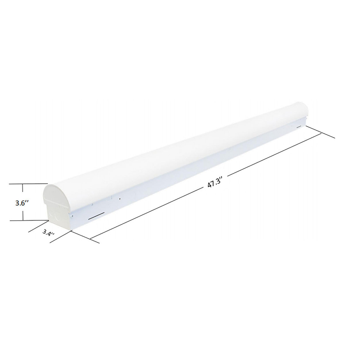 4ft Wattage & Color Tunable LED Linear Strip Light - 130lm/w, Max 5200lm, 3500K/4000K/5000K - Eco LED Lightings 