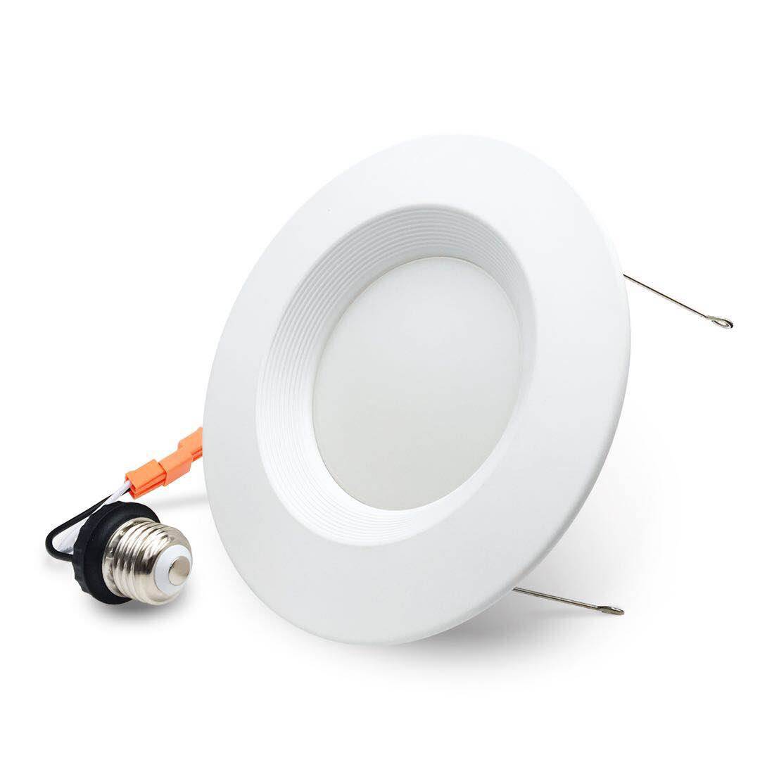 Energy Efficient LED Baffle Retrofit Downlights with CCT and Wattage Selector - ETL Energy Star Certified, 4-Inch and 6-Inch Variants - Eco LED Lightings 