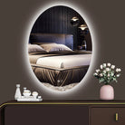 Backlit Oval LED Bathroom Mirror, 6000K, Shatterproof, IP44, Anti-Fog - Eco LED Lightings 