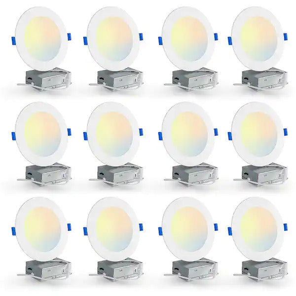 4 Inch 10W Energy Efficient LED Can less Downlights | 5 Adjustable CCT | ETL & Energy Star Certified - Eco LED Lightings 