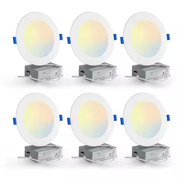 4 Inch 10W Energy Efficient LED Can less Downlights | 5 Adjustable CCT | ETL & Energy Star Certified - Eco LED Lightings 