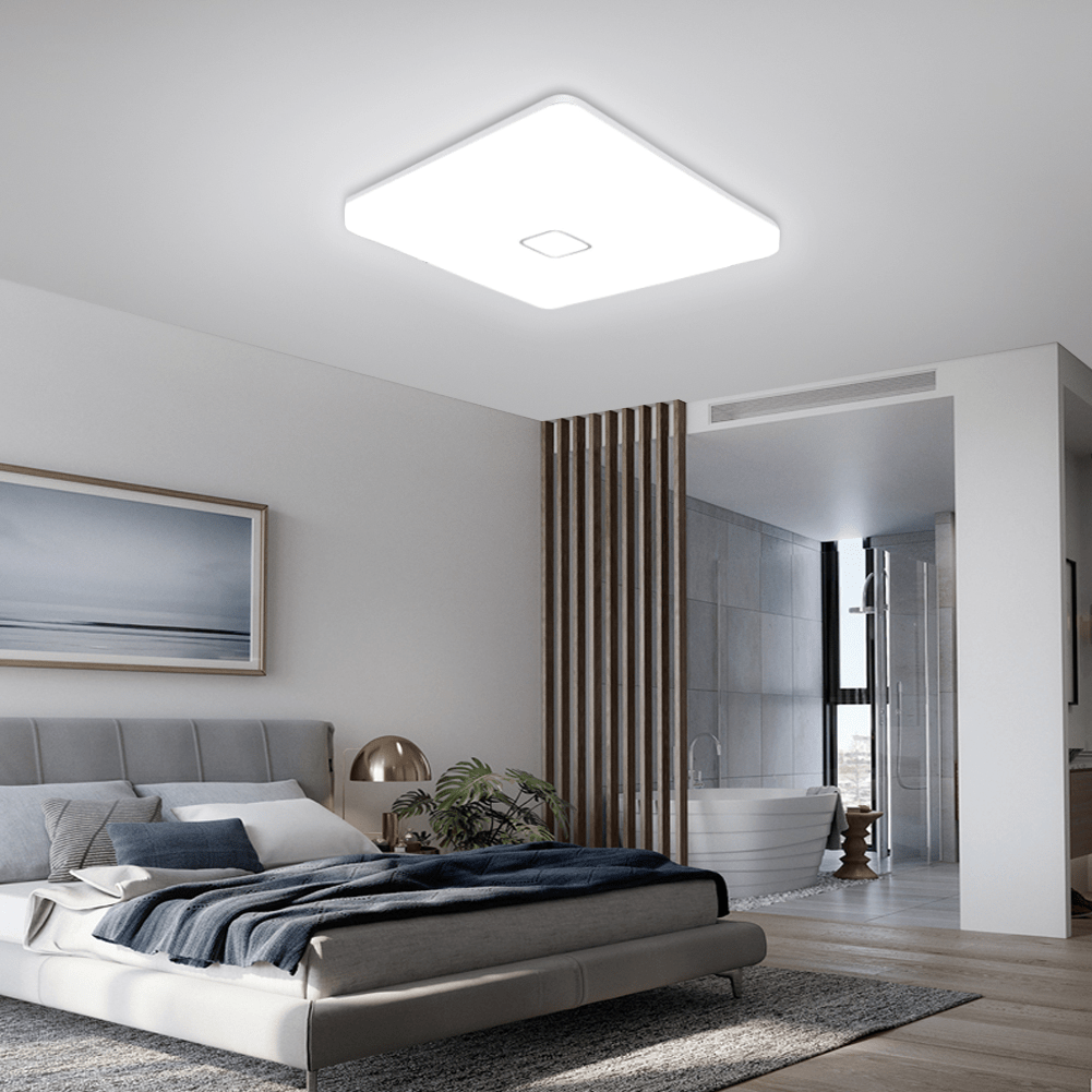 Modern and Energy-Efficient 11 Inch Square LED Flush Mount Ceiling Lights - 18W, 1800LM, 5000K, and AC100-277V for Bright and Versatile Lighting - Eco LED Lightings 