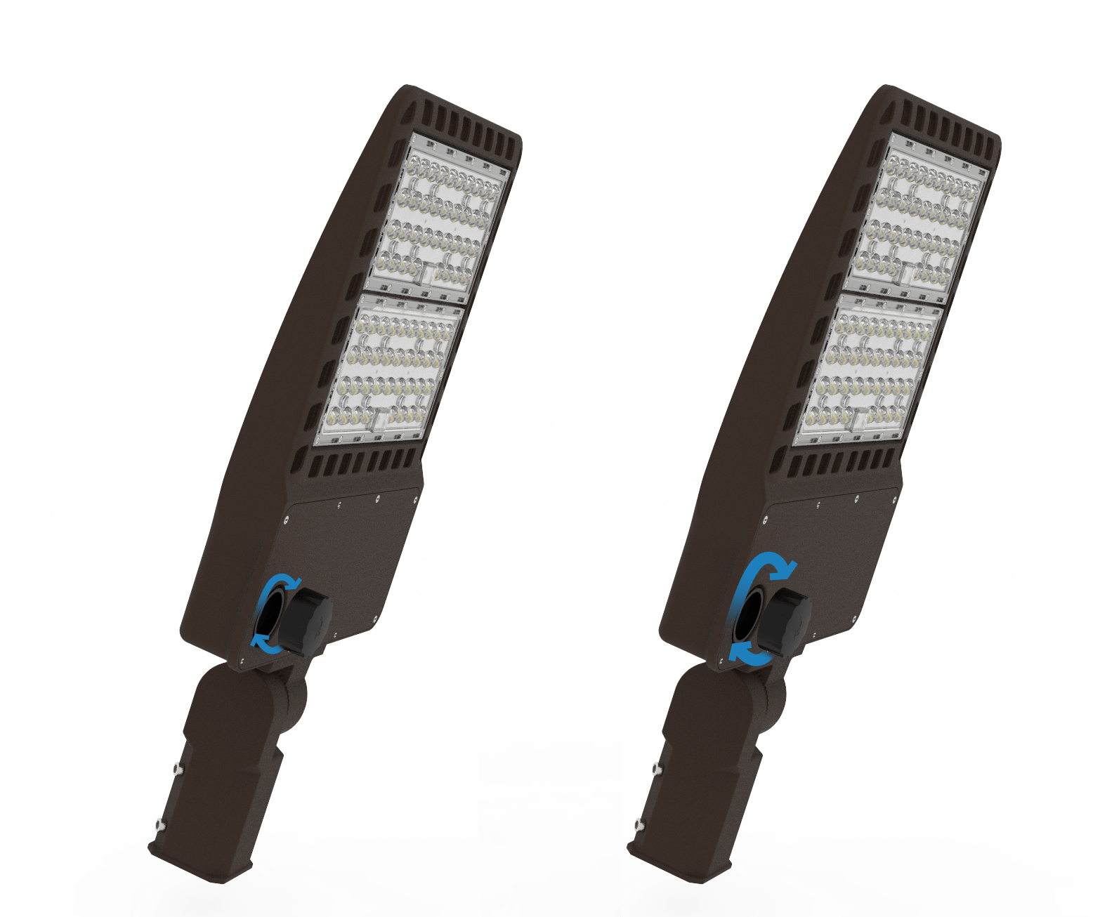 300 Watt LED Pole Light - High Voltage AC277-480V With 51000 Lumens and CCT 5000K, LED Parking Lot Lights Perfect For Outdoor Area and Playground - Eco LED Lightings 
