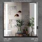 ELL Case Series-Double Door - Modern LED Bathroom Mirror with Defogger, USB Charger, Touch Switch, and Tempered Glass Shelves - Horizontal Mounting - Adjustable Color Temperature - ETL Listed, IP44 Rated - Eco LED Lightings 