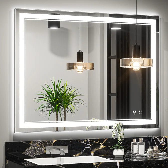 40*32 3-Color Frontlit LED Bathroom Mirror by Eco LED Lightings - Eco LED Lightings 
