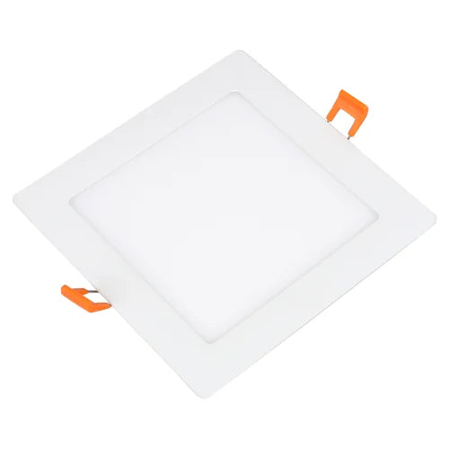 6 Inch Slim Flat Panel Square LED Downlight 5CCT 2700K-6000K Tunable 12W 900lm White ETL Listed