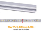 3.3FT Aluminum Track Channel for 110V LED Strip Lights (6x10mm & 7.5x11.5mm) - Eco LED Lightings 